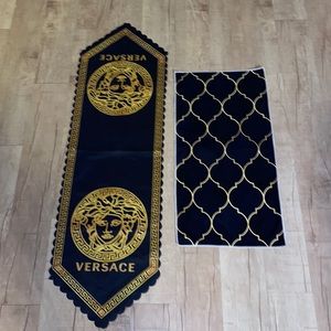 Versace table Lenin runner & towel